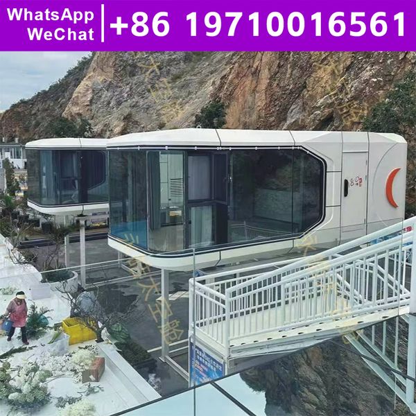 Low Cost Manufactured Home Prefab House Villa Eco-Friendliness Prefabricated Modular House Housing Space Capsule Home Leak Proof