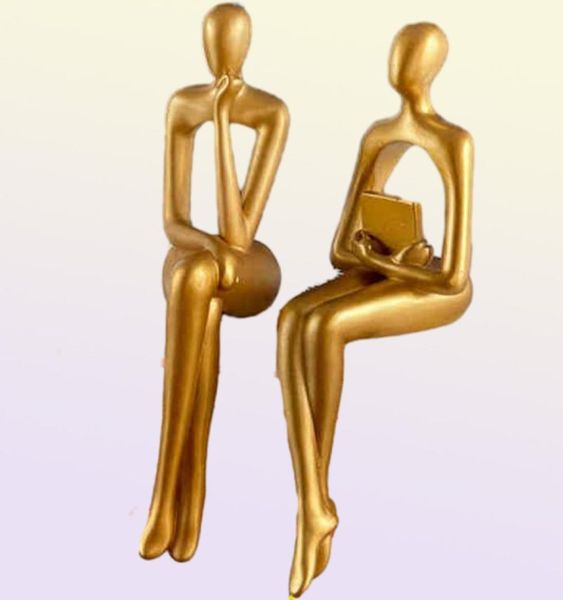 Decorative Objects Figurines For Home Decoration Room Book Shelf Decor Figurin Libraries Bookshelf Ornaments