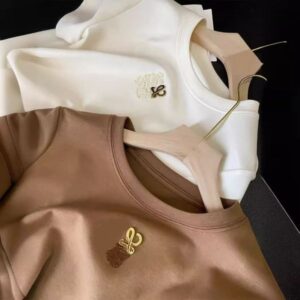 Heavy Industry Mao Jinxiu T-shirt with short sleeves and round neck Women's New Summer Loose Half Shirt ins Leisure Short Sleeve