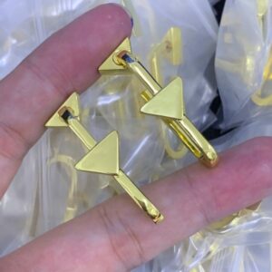 Fashion Hoop Gold Earrings Women Luxury Designer Letters Crystal Studs Embossed Stamp With Box