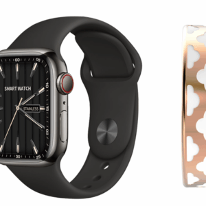 Smart ring and watch 2 parts together Fitness Tracker Call Function & 1.83" HD Touchscreen,100 Sport Modes, Heart Rate/Sleep Monitor, IP68 Waterproof, iOS Android+smart