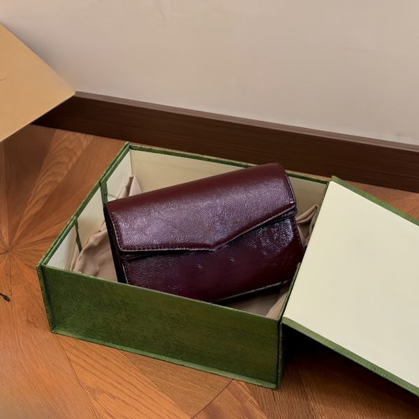 Women's mini bag designer bag fashion shoulder bag vintage clamshell bag high quality luxury leather bag classic alphabet crossbody bag metallic sequin party bag