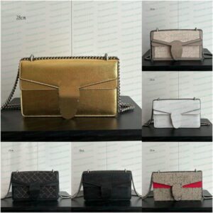 Luxury Designer Bag Fashionable Women's Shoulder Bag Vintage Monogram Pattern Chain Bag Crossbody Bag With Metal Hardware