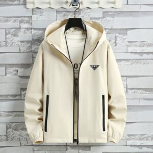 GG-P-R-A Designer Men's Plus Size Coats Outerwear Men's Women's Couples Hooded Jacket Unisex Spring and Autumn Fashion Leisure Sports Tops