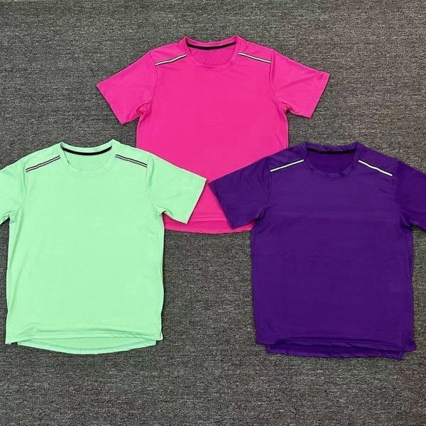 Summer mens tech t-shirt green pink purple ice silk short-sleeved shirt sports gym basketball quick drying women mesh shirts running soccer training jogger tracksuit