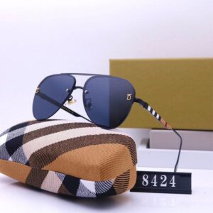 Half Frame Sunglasses Designer Sunglasses for Men Women Thin Metal Frame Luxury Eyeglasses Summer Polarized Goggle Adumbral Fashion Sun glass 7 Colors Optional