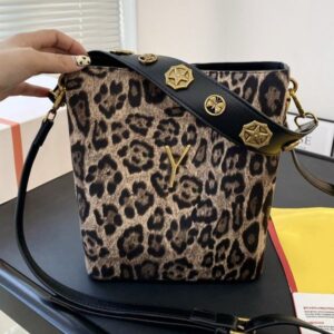 New Star Bags Fashion classic logo Studded wide shoulder strap bucket bag tote bag