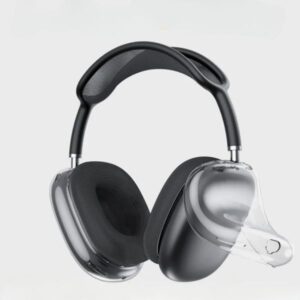 For Airpods Max Top Quality Bluetooth earbuds Headphone Accessories Transparent TPU Solid Silicone Waterproof Protective case Headphones Headset cover Case