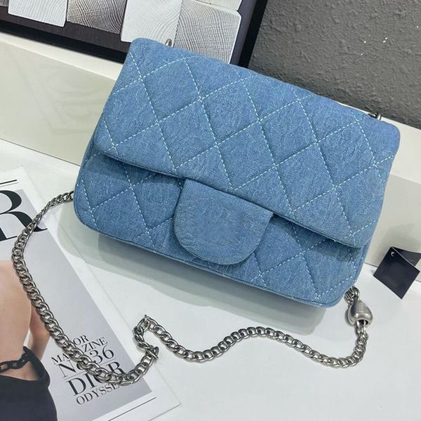 NEW 2024 Fashion bag Designers bags Denim Shoulder Classic handbag Women Handbags Womens crossbody Vintage Clutch Tote Messenger bags Armpit bag chain bag 24m