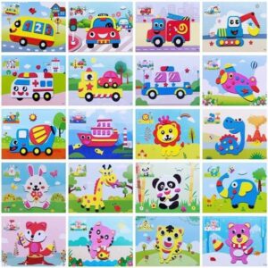 EVA-3D Stereoscopic Sticker DIY Handmade Material Pack Children's Educational Toy Patterns Are Convenient For Not Repeating, No Scissors Or Glue