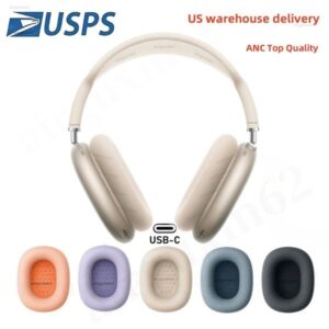 For airpods max 2 3 Headphone airpods pro max Wireless Earphone pods maxes ANC Top Quality airpodspro Max 2 Headphones Metal Earmuffs Smart Case