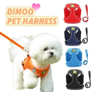 Cat And Dog Chest Strap Reflective Anti Slip Easy To Put On And Take Off With Traction Rope Suitable For Small And Medium-Sized Pets