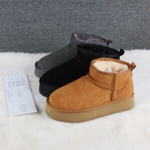 Snow Boot Ultra Mini Platform Winter Boots Woman Man Warm Fur Designer Bottes Australia Luxurious Shoes Chestnut Grey Black EU35-44