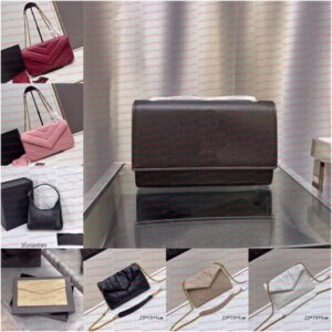 Designer Bags Luxury Leather Shoulder Bags Fashionable Chain Crossbody Bags Handbags Underarm Bags Solid Twill Square Bags