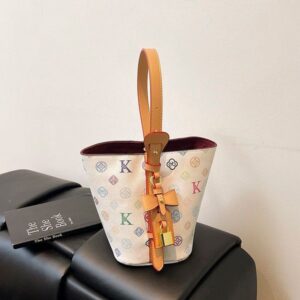 Bucket bag designer bag 2025 new item no collision shirt unique handbag women and men's vegetable basket with Puzhi leather shopping trip003