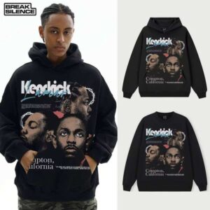Kendrick 100% Cotton Hoodie Pullover Unisex Autumn Winter Style Cross-Cultural Direct Print Heavyweight USA