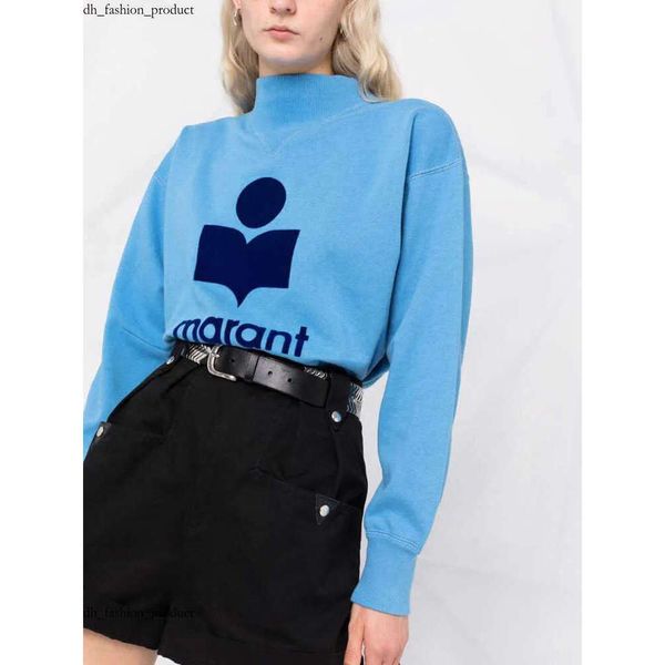 marants hoodie Womens Designer Sweatshirt Sweather New Fashion Hoodie Flocking Printing Triangle Neck Top Loose Sports Long Sleeve Fleece Sweater f43