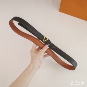 Designer Belt For Women Golden Buckle Fashion Genuine Leather Belt Width 25mm 5 Colors Highly Quality Luxury Mens Belts