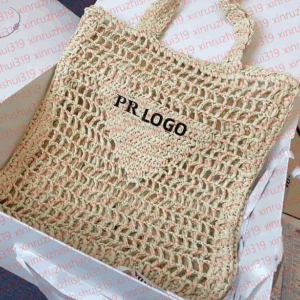 Totes 2025 Designer Beach Tote Bag Crochet Classic Shopping Women With Letters Handbag Large Capacity Ladies Evening Bags
