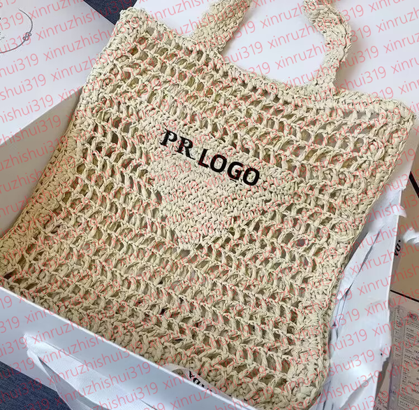 Totes 2025 Designer Beach Tote Bag Crochet Classic Shopping Women With Letters Handbag Large Capacity Ladies Evening Bags