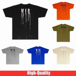 Mens T Shirts Designer Shirt Limited Edition Couples Tees Summer fashion brand shirt Splash-ink Letter Print Short Sleeve Casual Loose Men's Tee shirt