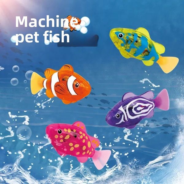 Children's Sensor Glowing Swing Electronic Fish; Electric Fish Swimming Electronic Pet Fish; Simulation Miraculous Machine Sensor Fish; Playful Bath Fish