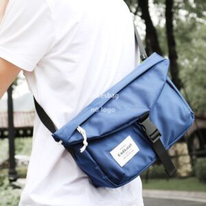 Manufacturers wholesale male shoulder bag crossbody bag male casual Oxford cloth student messenger bag dead fly bag diagonal backpack male