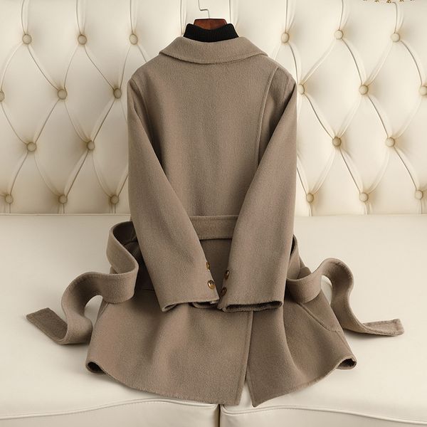 D10310 New wool coat for women Korean style fashion high-end brand double-sided zero cashmere wool coat