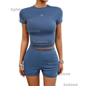 luxury Tracksuits Womens Embroidered Letter Vest Shorts Set New Embroidered Letter Fashion Yoga Sports Casual 2 pcs Outfits