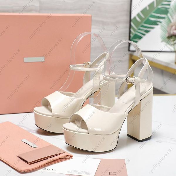 SS25 CM Roman Sandals | Chunky Platform | Sexy&Versatile | 5cm Comfy Mid Heel | Imported Pat.Leather | Lambskin Lining | Italian Midsole