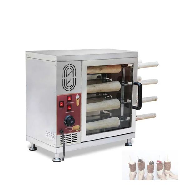 2025 Hungarian Chimney Cake Pastry Oven Grill Machine Electric Kurtos Kalacs Machine Commercial Chimney Cake Machine