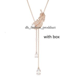 Luxury swarovs Jewelry Designer Necklace Women's Necklace Swan Inlaid Zircon Paired with Designer Bag European and American Ins Style Shl 7a8