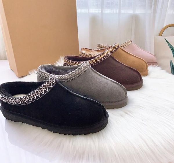 Hot sell AUSG Platform Woman Winter Boots Designer Ankle Boots Tazz Shoes Chestnut Black Warm Fur Slippers Indoor Booties G5820