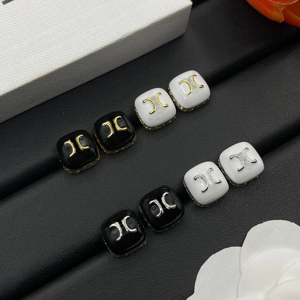 Luxury Letter Earrings for Women Stud Crystal 18K Gold Plated Wedding Earrings Party Jewelry Gift