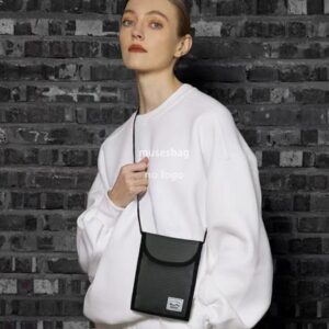 Simple trend mobile phone bag Crossbody document storage bag single-shoulder multi-function purse casual all-match small square bag