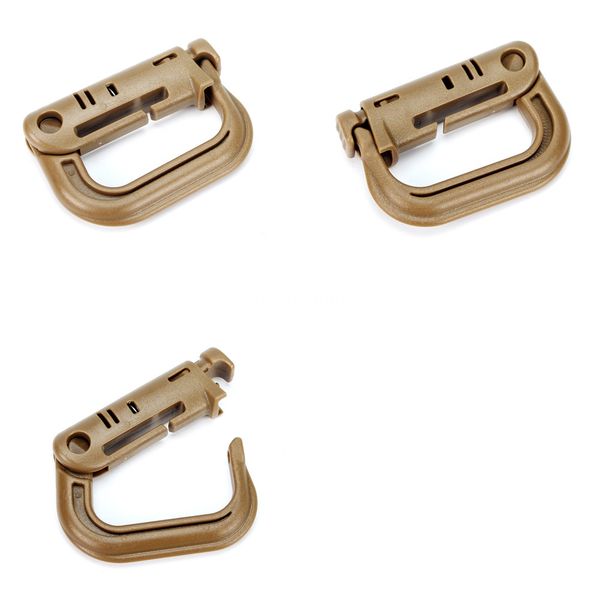 Wholesale luggage accessories plastic D-shaped switch lock outdoor plastic buckle