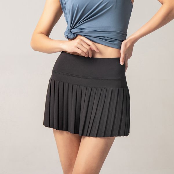 Lightweight quick drying tennis yoga skirt with anti glare and high elasticity fitness skirt