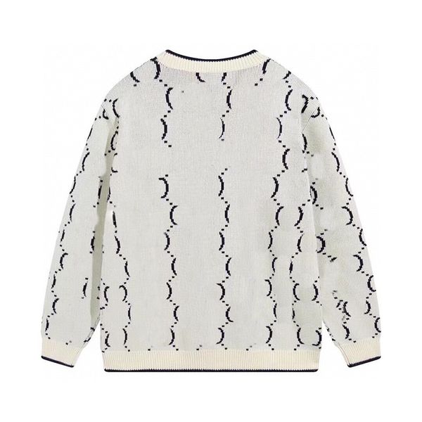 Women Sweater Knitted Sweater Full Print Fashion Long Sleeve Soft Round Neck Sweater Women's Autumn/Winter Hoodie Long Knitted Top S-XL