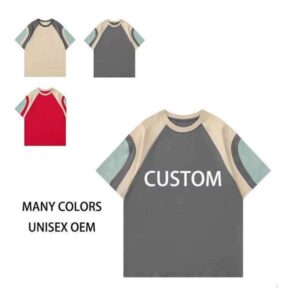 Plus Size Embroidered Business Loose Uniform High-end Round Neck Cotton Label Printed Service Casual Short Sleeve T-shirt