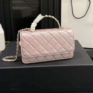 Designer bag Rhinestone accordion bag handle Shoulder bag Handbag genuine leather bags Women luxurys crossbody bag Chain Bag Women purse Wallet Messenger bag 19cm