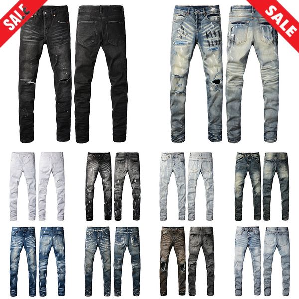 designer jeans mens Denim Trousers Fashion Pants High Quality Straight Designer Streetwear Casual Sweatpants Jogger Washed Slim Fit Old Jeans