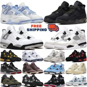 Free Shipping 4s designer trainers basketball shoes men women Forget Me Not military black cat white cement university blue outdoor sports outdoor trainer sneakers