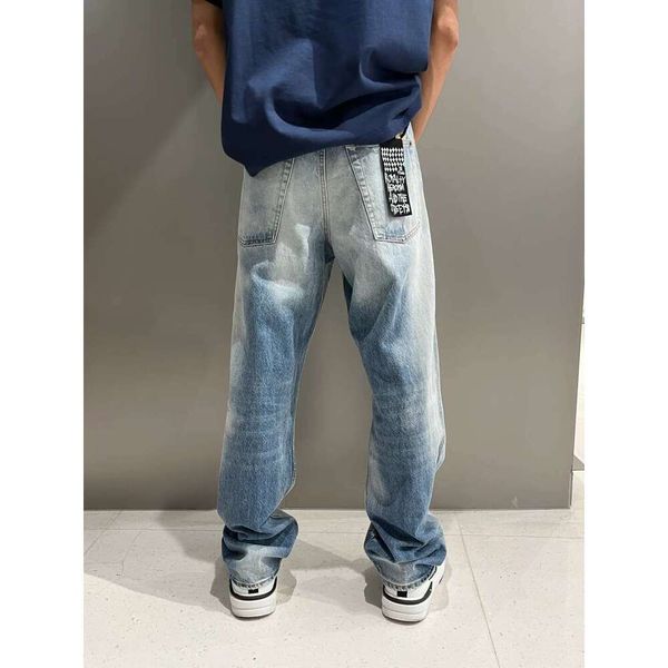 mens designer jeans amiribrand skinny ksubi men cotton print hip hop black Straight white denim trousers purples hole Pants Jean wash tvintage slim fit jeans short 5q