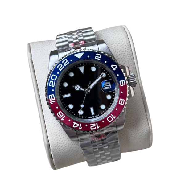 Automatic Mechanical 40mm Watch 904L Stainless Steel Blue Black Ceramic Sapphire glass Super luminous WristWatches montre de luxe gifts Desgner watch Wholesale