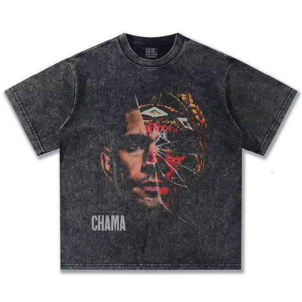 100% Cotton New Summer T-Shirt Oversized Short Sleeve Loose O-Neck Washed Casual Knit