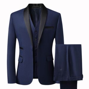 W339 Men's autumn double breasted suit casual suit