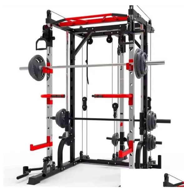 2025 Weight Benches Mti-Functional Smith Hines Squat Rack Bench Press Frame Home Gym Total Body Workout Training Fitness Equipments Cross