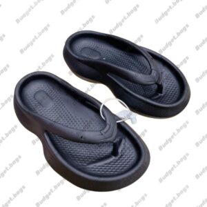 Fashion shoes mid-vintage thick-soled clip-on flip-flops slide