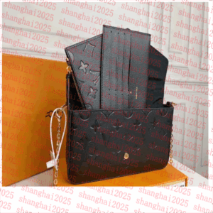 Luxury Genuine Leather Designers Bags 3pcs/set accessories women Crossbody Leather Purse Messenger Handbags Flowers shoulder Evening bag lady M61276