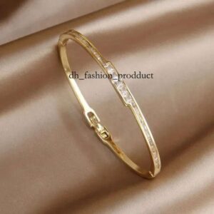 cart cubic Bangle 2023 Design Knot Open Bangles bracelets for Women Fashion Brand Jewelry Delicate aed
